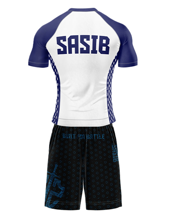 SASIB OG Rashguard - Navy + SASIB Shield TRAINING Shorts - Blue
