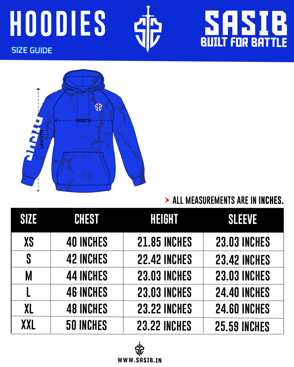 Sasib Arctic Edge Hoodies