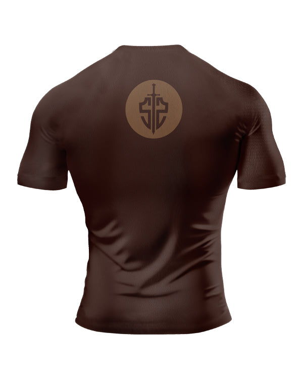 SASIB Dominator Rashguard Compression Half Sleeves Brown