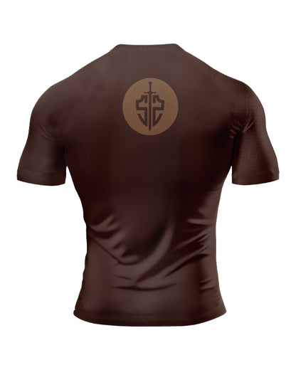 SASIB Dominator Rashguard Compression Half Sleeves Brown
