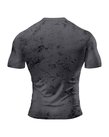 Sasib Onyx Gladiator Rashguard Compression - Half Sleeves Grey
