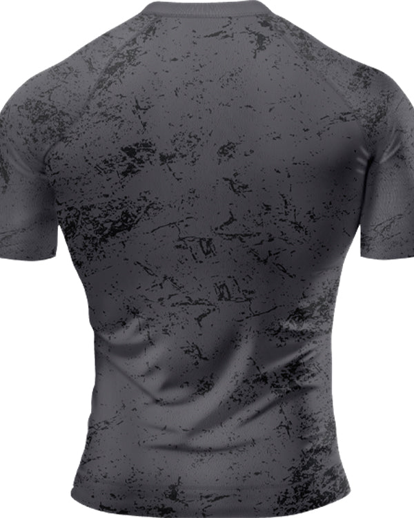 Sasib Onyx Gladiator Rashguard Compression - Half Sleeves Grey