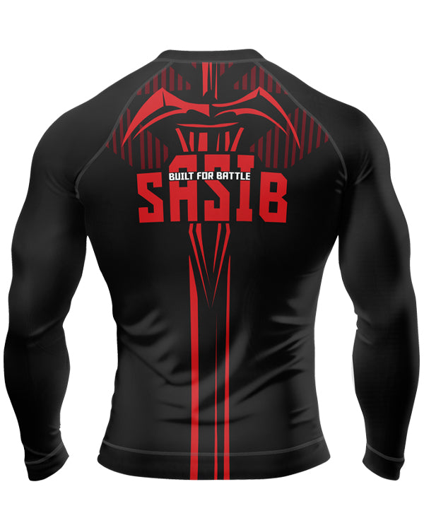SASIB Crimson Shield Rashguard Compression - Full Sleeves Red