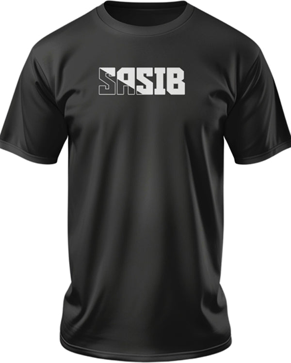 SASIB Tactical Black Round Neck Cotton T-Shirts