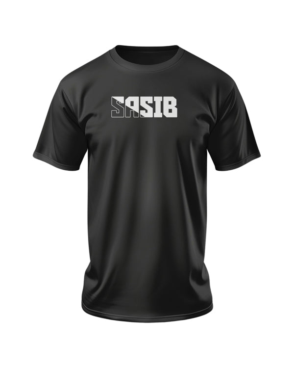 SASIB Tactical Black Round Neck Cotton T-Shirts