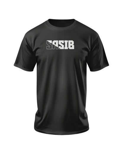 SASIB Tactical Black Round Neck Cotton T-Shirts