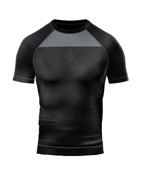 SASIB Shadow Armour Rashguard Compression - Half Sleeves Black – SASIB ...