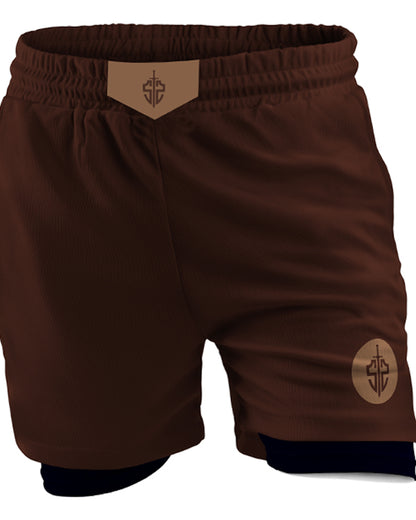 SASIB Dominator MMA Shorts Brown