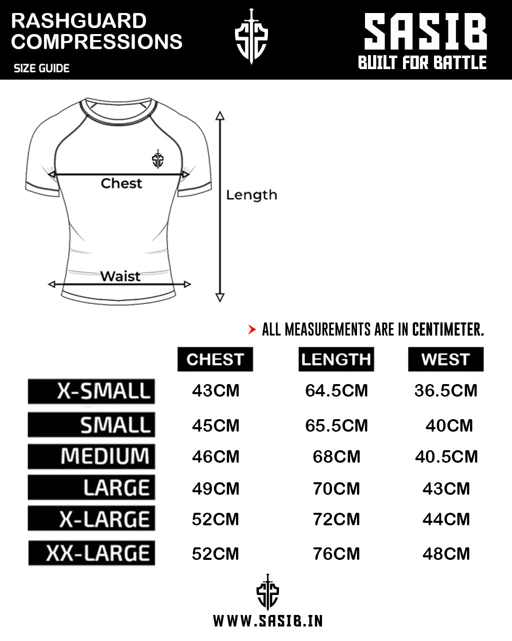 SASIB  BattleCore Rashguard Compression Warriors Cove Edition - Half Sleeves White